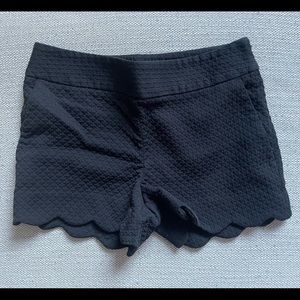 Loft Black Scallop Shorts